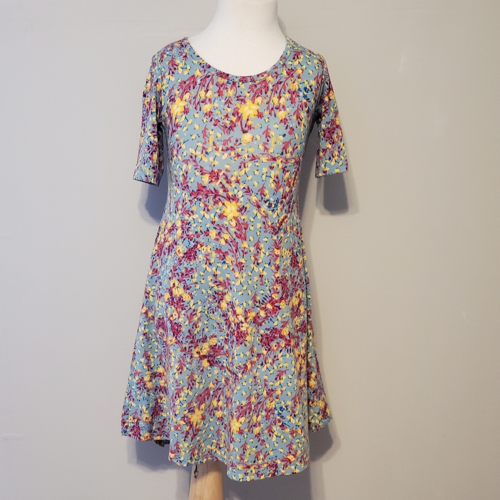 Lularoe flower print dress
